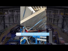 Espessura 50 mm Painel de sanduíche PU Resistência à temperatura Largura de 1000 mm